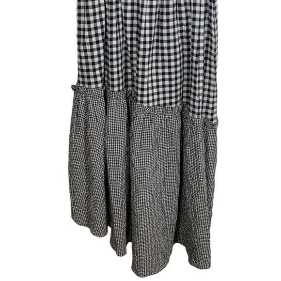 Rachel Roy XXL Gingham Plaid Off Shoulder Ruffle Peasant Sundress - Picture 9 of 11
